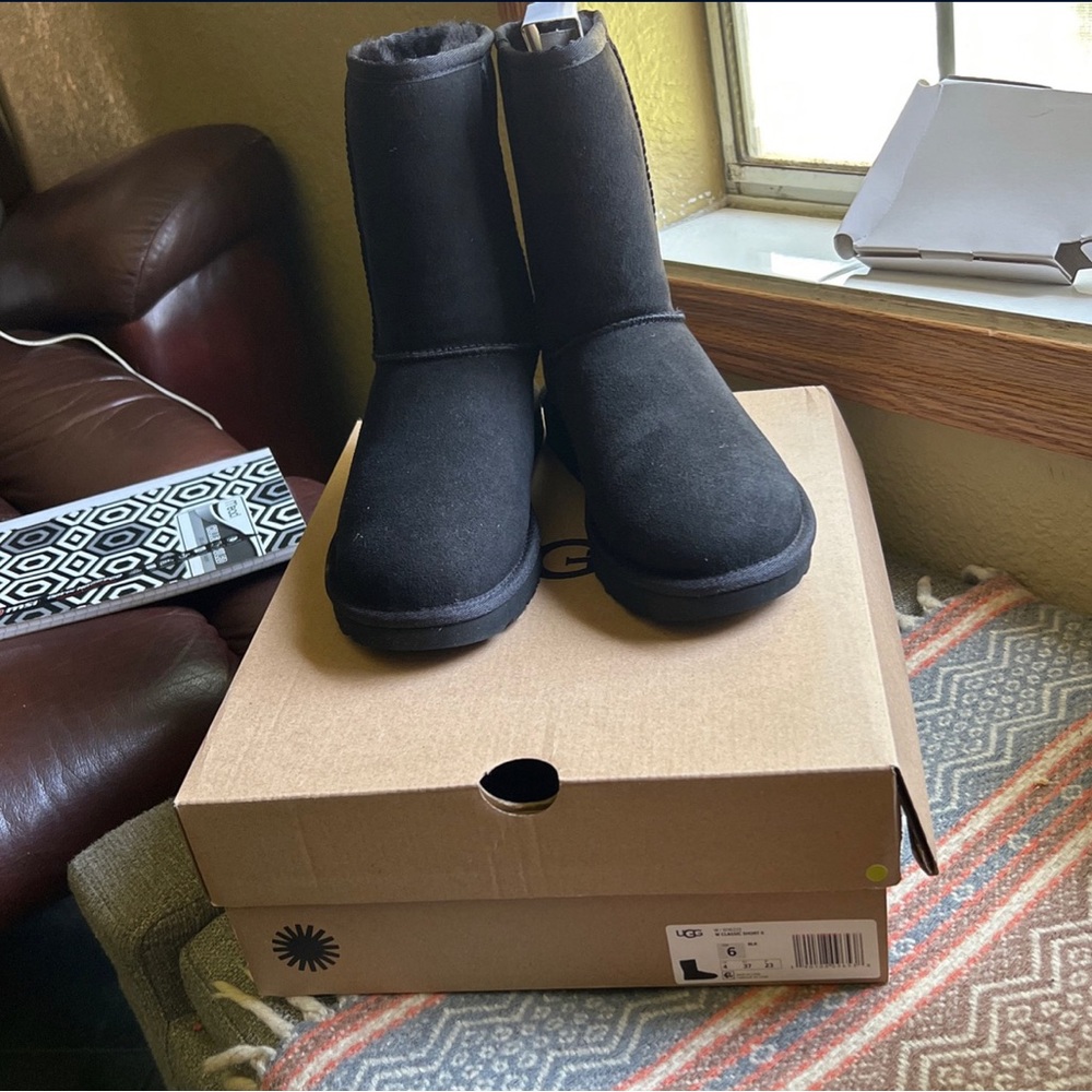 Black Ugg boots